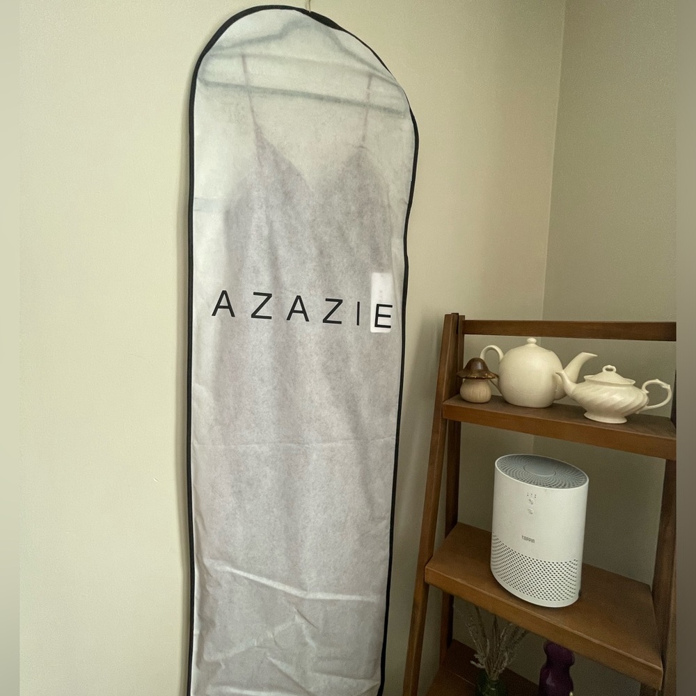 NWT Azazie raspberry PROM tulle dress - Picture 9 of 9